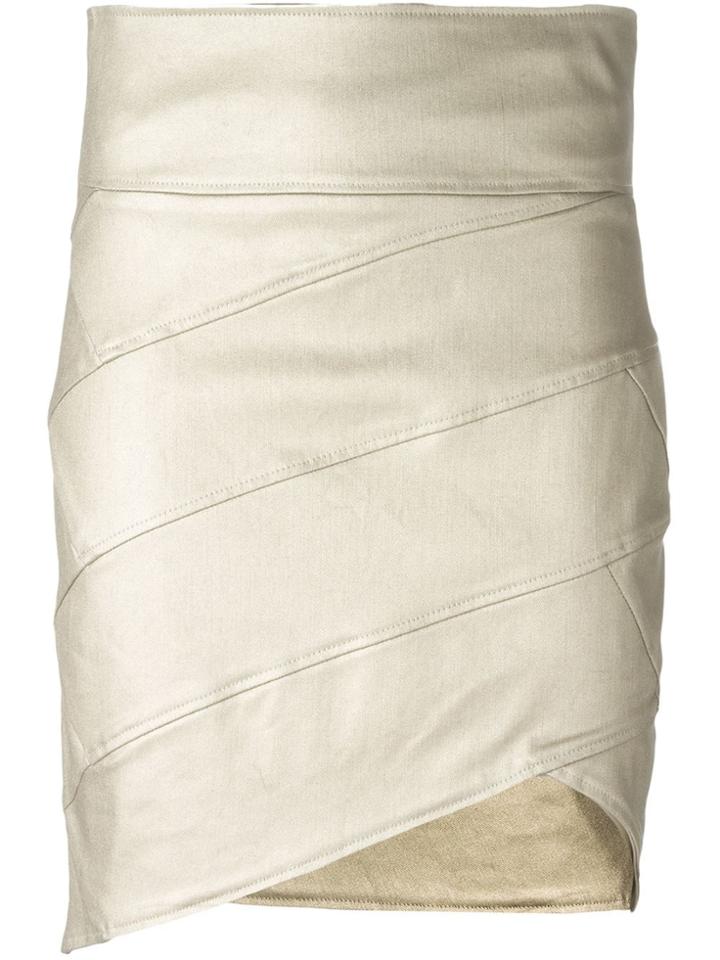 Alexandre Vauthier Asymmetric Skirt - Metallic