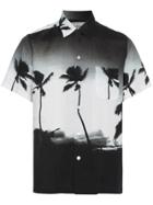Wacko Maria Daido Moriyama Palm Print Shirt - Black