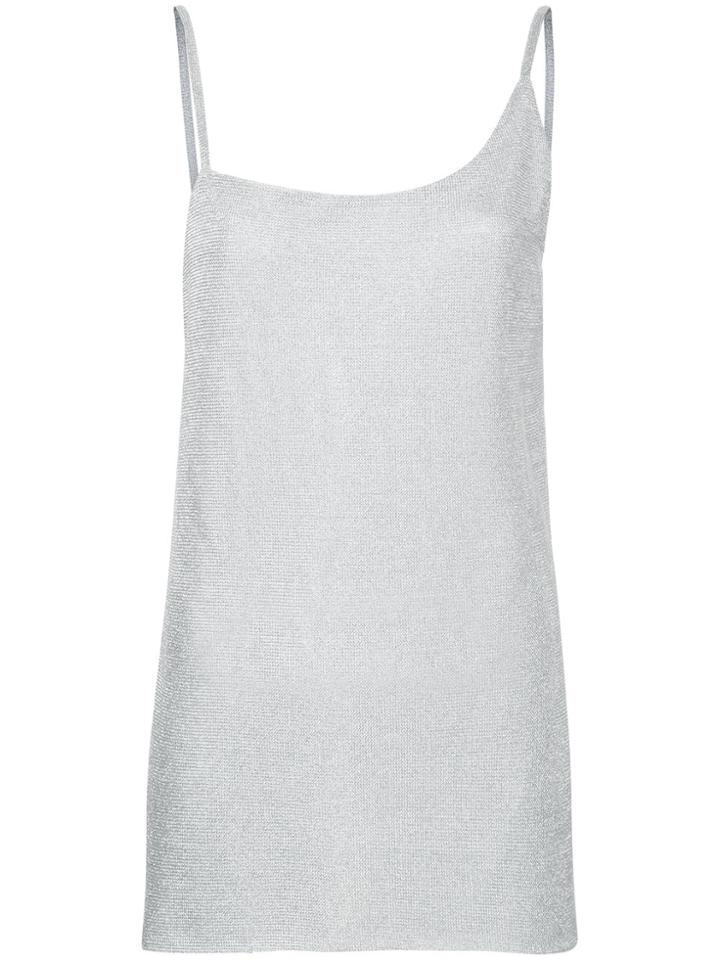 Kacey Devlin Asymmetical Metallic Cami Top