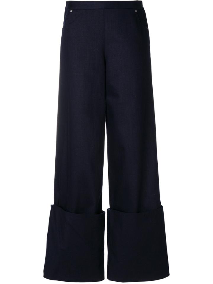Chalayan Cuff Trousers - Blue