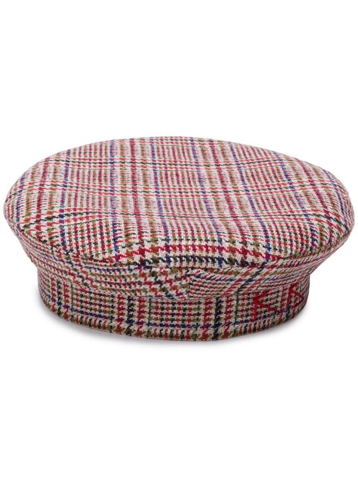 Ruslan Baginskiy Check Basque Beret - Neutrals