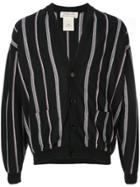 Remi Relief Striped Cardigan - Blue