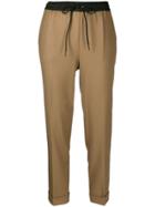 P.a.r.o.s.h. Cropped Drawstring Trousers - Brown