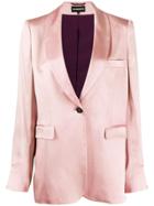 Ann Demeulemeester Single Breasted Blazer - Pink
