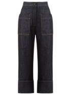 Fendi Tailored Cropped Jeans - Blue