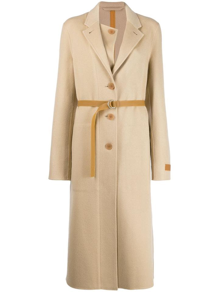 Helmut Lang Classic Single-breasted Coat - Neutrals