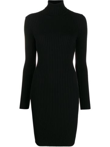 Wolford Ribbed Knit Sweater Dress - Black