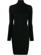 Wolford Ribbed Knit Sweater Dress - Black