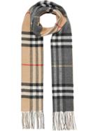 Burberry Reversible Check Scarf - Grey