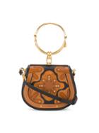 Chloé - Small Nile Patchwork Bag - Women - Calf Leather/suede/metal - One Size, Black, Calf Leather/suede/metal