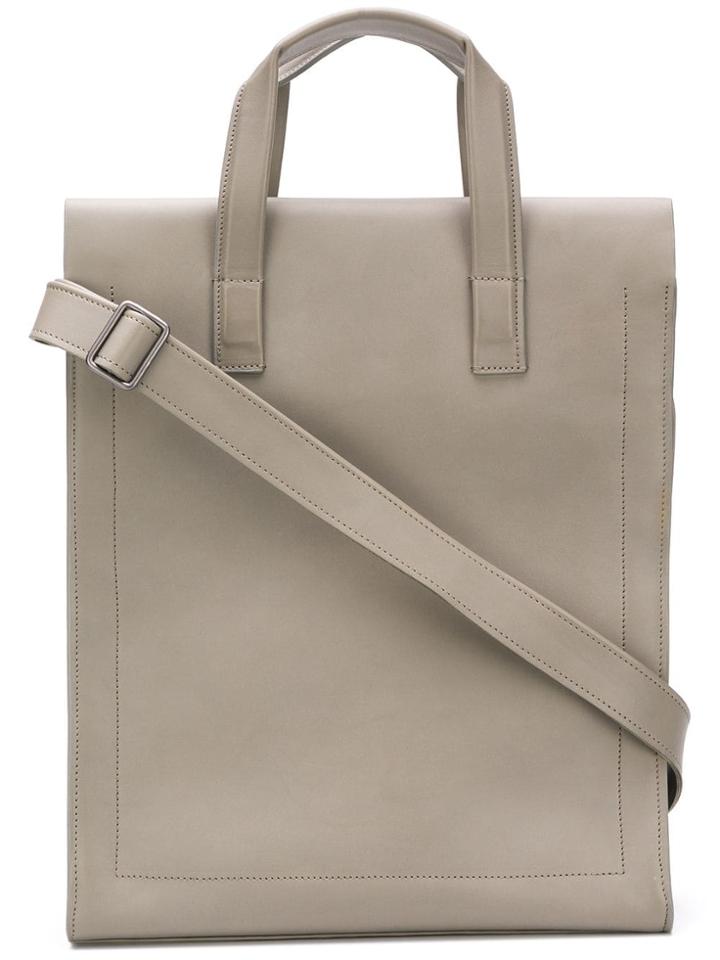 Isaac Reina Square Tote - Grey