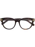 Stella Mccartney Eyewear Star Detail Round-frame Prescription Glasses