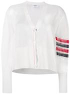 Thom Browne Front Fastened Sweater - White