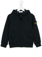 Stone Island Kids Zip Hoodie, Boy's, Size: 6 Yrs, Blue