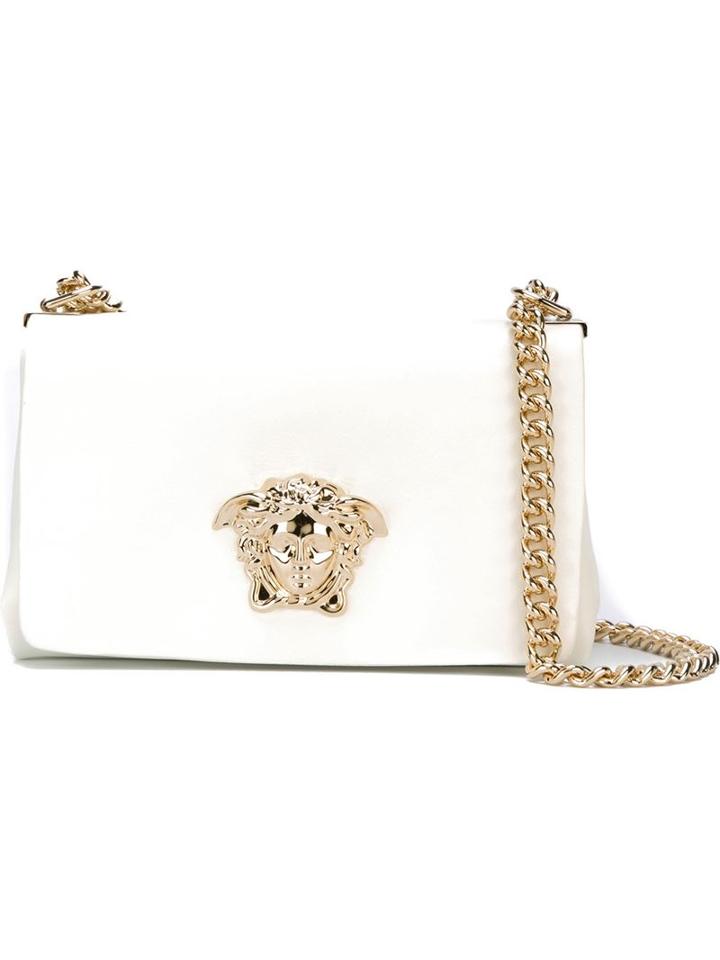 Versace Medusa Shoulder Bag, Women's, White