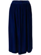 Comme Des Garçons Comme Des Garçons Velvet Full Skirt, Women's, Size: Medium, Blue, Cupro/rayon