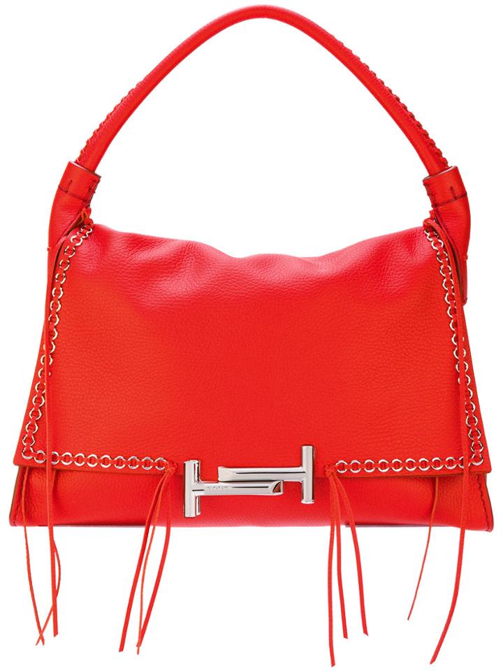 Tod's Double T Tote - Red