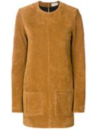 Saint Laurent Textured Short Dress - Brown