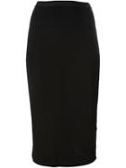 Rick Owens Lilies Short Pillar Skirt, Women's, Size: 44, Black, Cotton/polyamide/viscose
