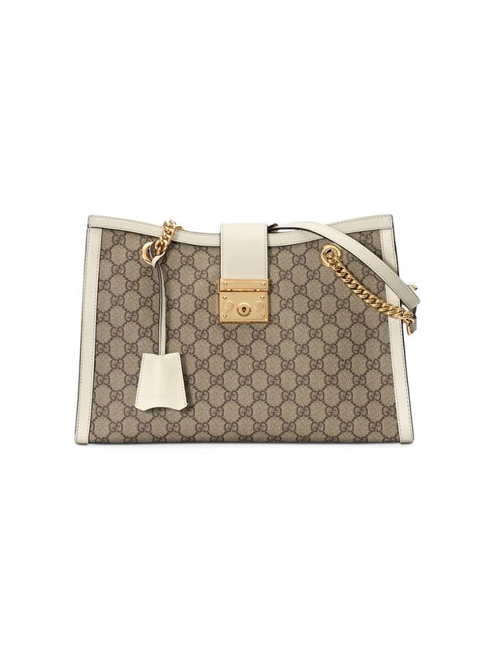 Gucci Padlock Medium Gg Shoulder Bag - Neutrals