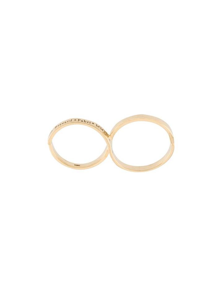 John Brevard 18kt Yellow Gold 'fabri Infinity' Single Loop Ring