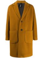Hevo Single-breasted Mid-length Coat - Brown