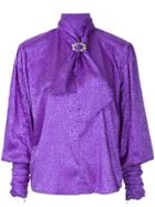 Dodo Bar Or Victorian Style Blouse - Pink & Purple