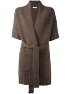 P.a.r.o.s.h. 'lotto' Cardi-coat, Women's, Size: Small, Brown, Wool