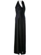 Lanvin - Cowl Neck Evening Dress - Women - Polyester/triacetate - 38, Black, Polyester/triacetate