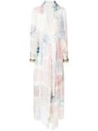 Chloé Scarf Detail Printed Dress - Multicolour