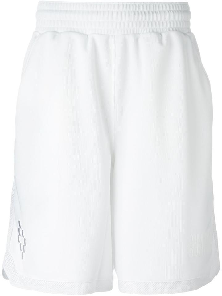 Marcelo Burlon County Of Milan Vallegrande Track Shorts, Men's, Size: L, White, Polyester/polyamide