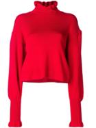 Philosophy Di Lorenzo Serafini Cropped High Neck Sweater - Red