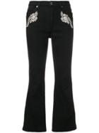 Ermanno Ermanno Embellished Flared Jeans - Black