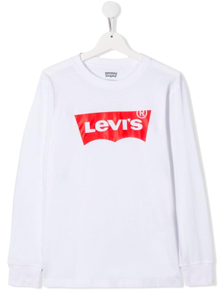 Levi's Kids Teen Logo Print Sweatshirt - White