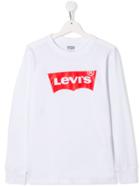 Levi's Kids Teen Logo Print Sweatshirt - White