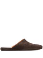 Santoni Flat Slippers - Brown
