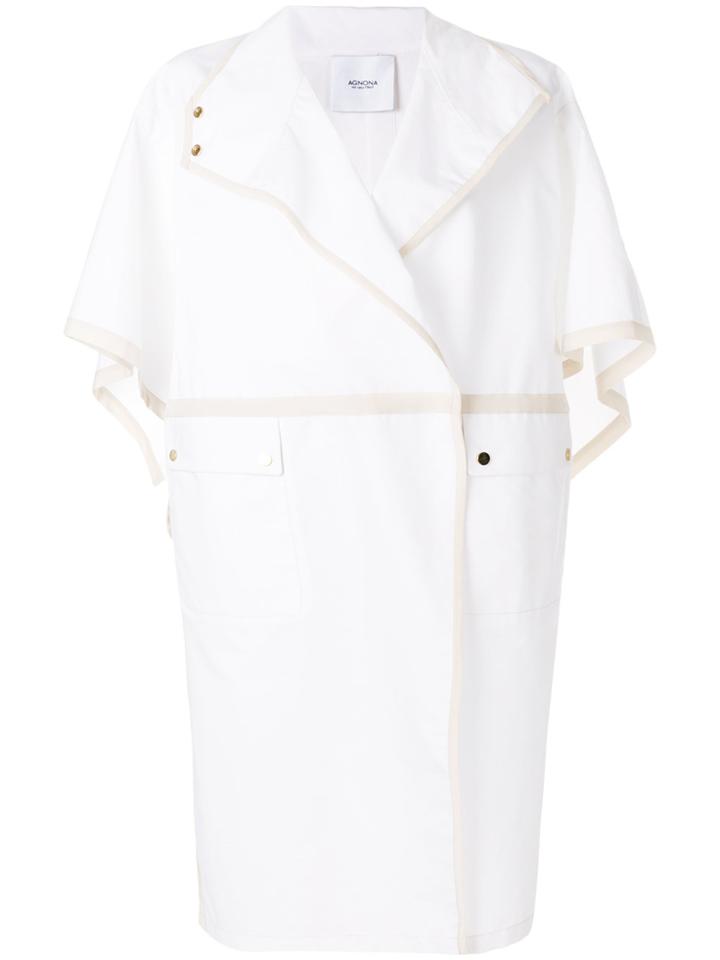 Agnona Oversized Coat - White