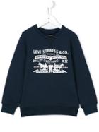 Levi's Kids Logo Print Sweatshirt, Boy's, Size: 8 Yrs, Blue