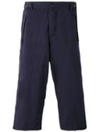 Sacai Cropped Cargo Trousers, Men's, Size: 1, Blue, Cotton