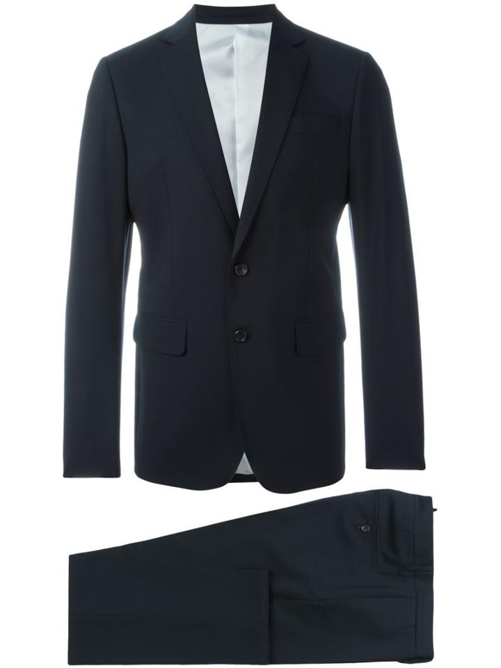 Dsquared2 Classic Two-piece Suit, Men's, Size: 52, Blue, Cotton/polyester/spandex/elastane/virgin Wool