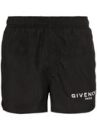Givenchy Logo Drawstring Swim Shorts - Black
