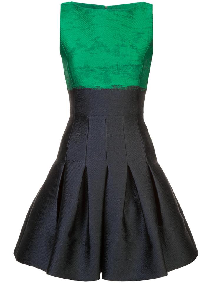 Oscar De La Renta Short Flared Dress - Black