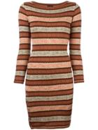 Jean Paul Gaultier Vintage Fair Isle Knitted Dress - Brown