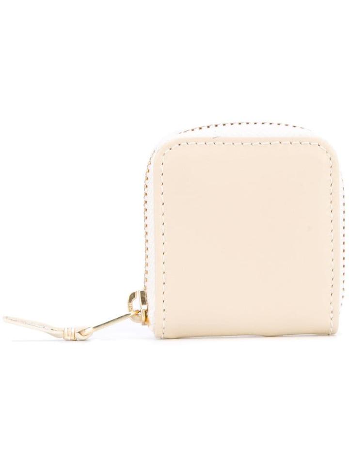 Comme Des Garçons Wallet Colour Plain Coin Purse - Neutrals