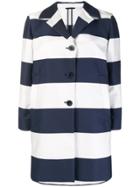 Max Mara Studio Striped Single-breasted Blazer - Blue
