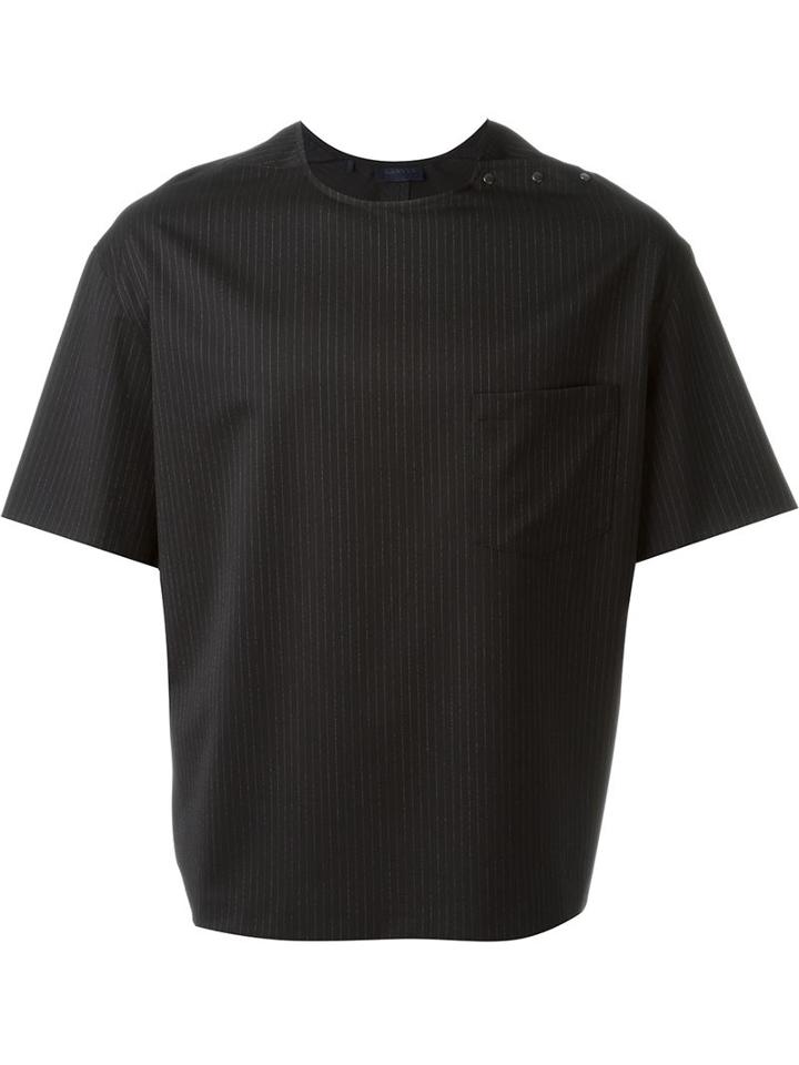 Lanvin Striped Short Sleeve Shirt