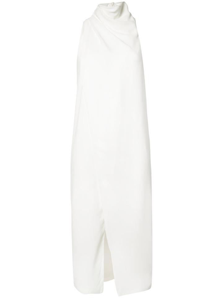 C/meo Sleeveless Wrap Dress, Women's, Size: Small, White, Polyester