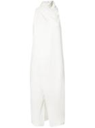 C/meo Sleeveless Wrap Dress, Women's, Size: Small, White, Polyester