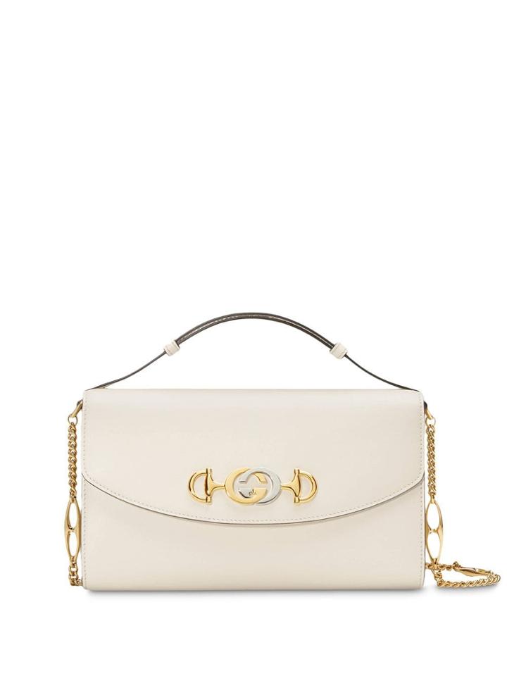Gucci Gucci Zumi Smooth Leather Small Shoulder Bag - White