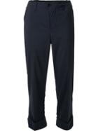 Julien David Cropped Tailored Pants, Women's, Size: Small, Black, Wool